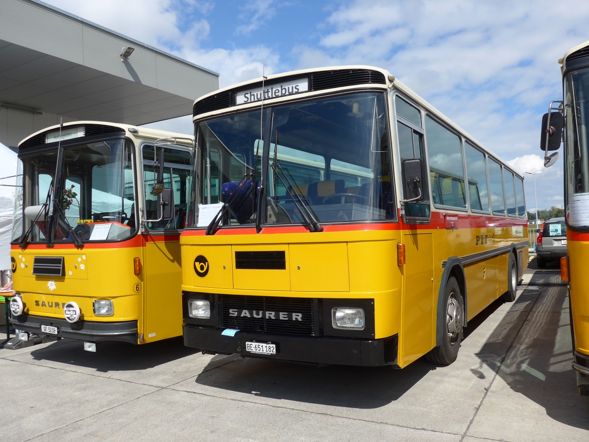 (154'530) - Bernair, M�nsingen - BE 651'182 - Saurer/T�scher (ex Schebath, Lauerz; ex Albin, F�llanden; ex Heim, Flums) am 30. August 2014 in Oberkirch, CAMPUS Sursee