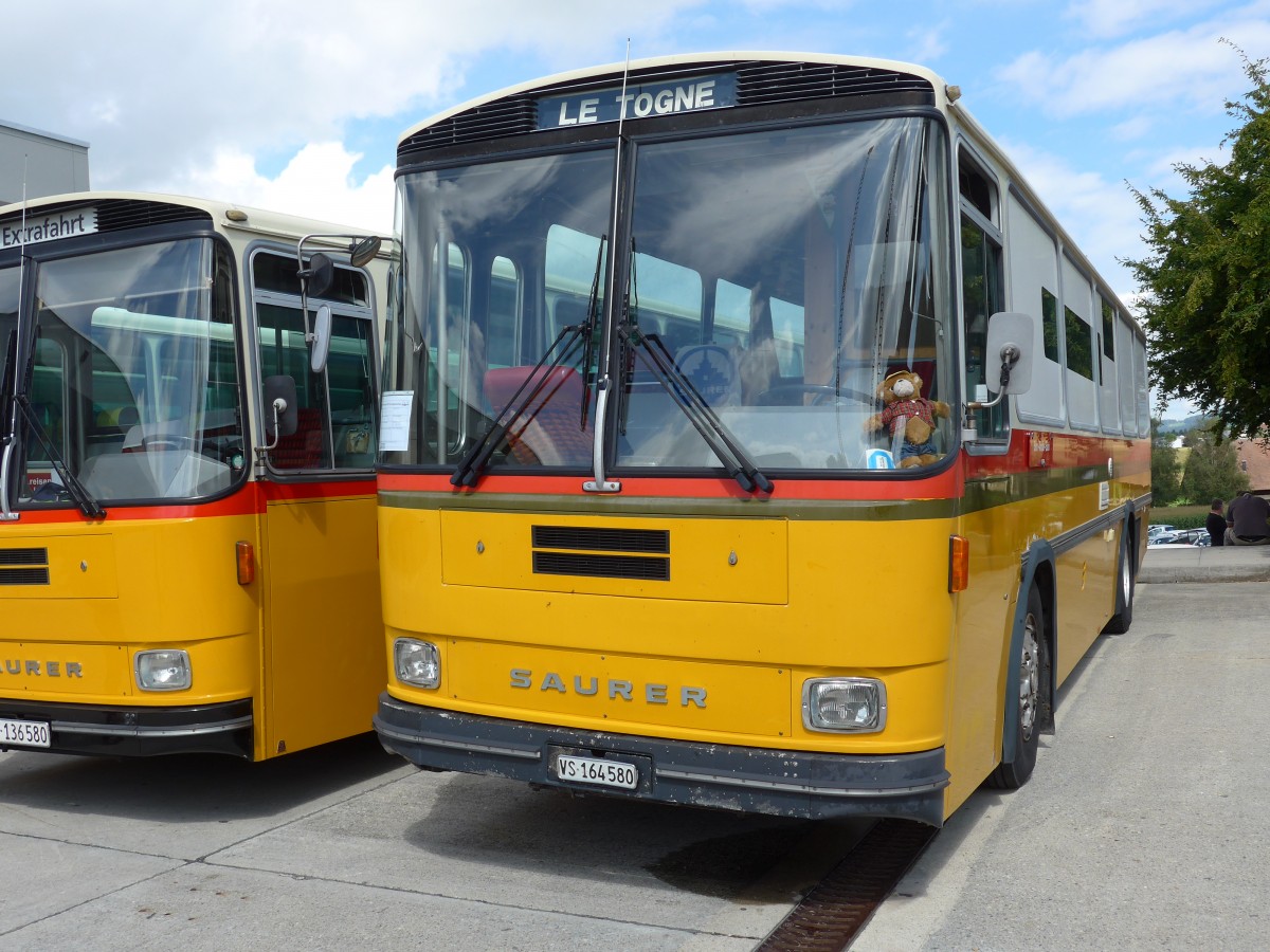 (154'534) - Maillard, Evol�ne - VS 164'580 - Saurer/T�scher (ex Segessenmann, Burgistein; ex P 24'229) am 30. August 2014 in Oberkirch, CAMPUS Sursee