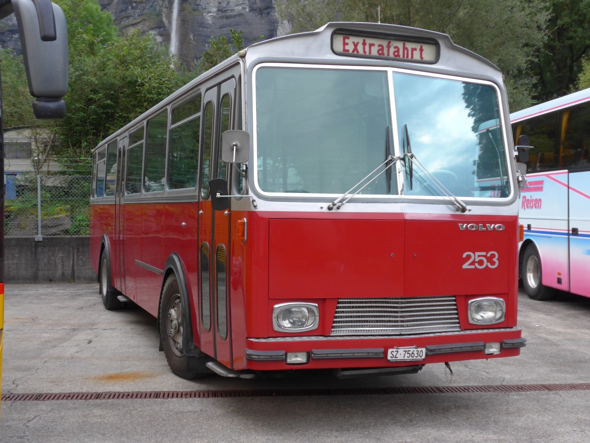 (154'700) - Iten, Ibach - Nr. 253/SZ 75'630 - Volvo/T�scher (ex Zivilschutz, Winterthur; ex WV Winterthur Nr. 253) am 30. August 2014 in Meiringen, Balm