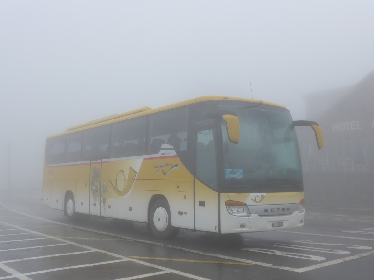 (154'753) - Oberland Tours, Grindelwald - Nr. 45/BE 70'064 - Setra (ex Vorf�hrfahrzeug) am 1. September 2014 in Grimsel, Rest. Grimselblick 