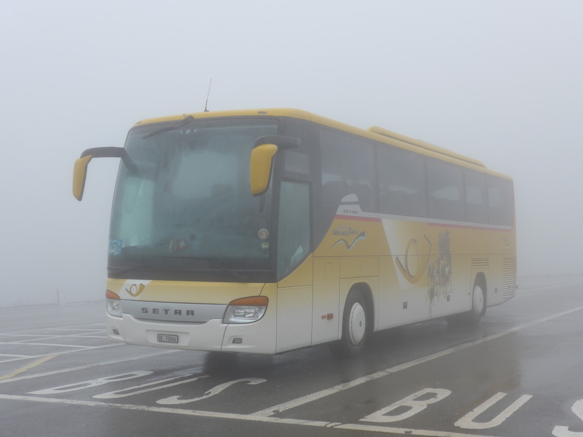 (154'754) - Oberland Tours, Grindelwald - Nr. 45/BE 70'064 - Setra (ex Vorf�hrfahrzeug) am 1. September 2014 in Grimsel, Rest. Grimselblick