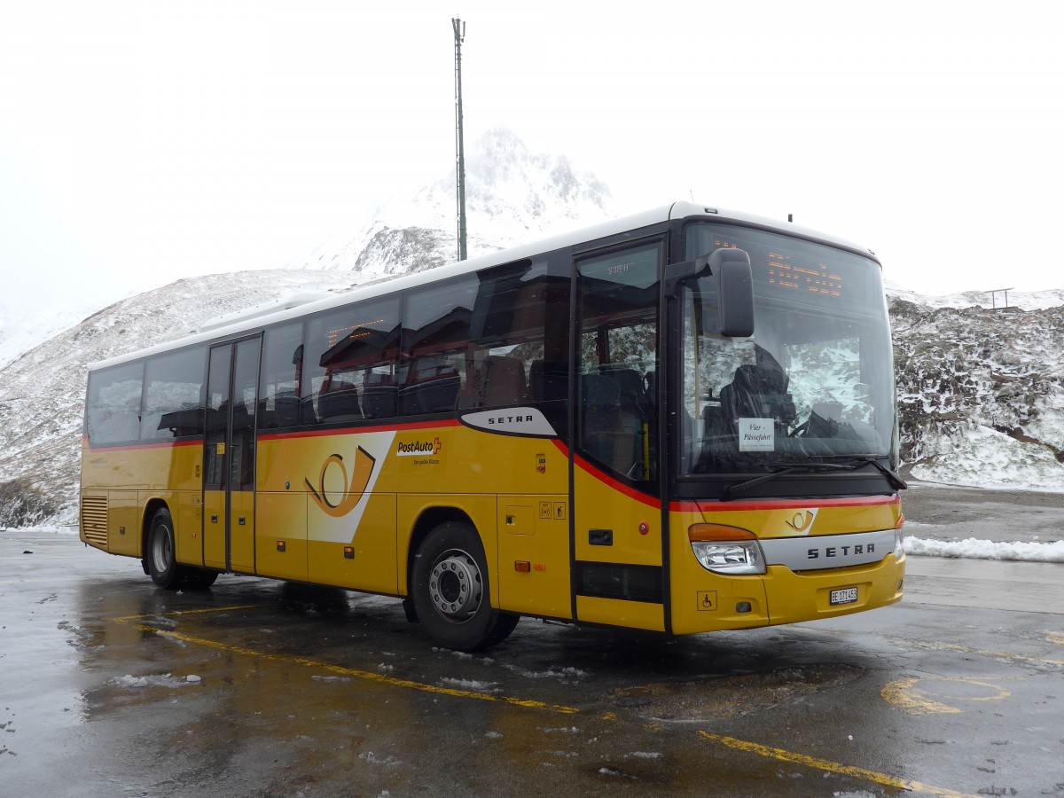 (154'765) - AVG Meiringen - Nr. 73/BE 171'453 - Setra am 1. September 2014 in Nufenen, Passh�he