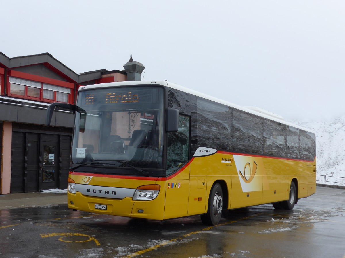 (154'766) - AVG Meiringen - Nr. 73/BE 171'453 - Setra am 1. September 2014 in Nufenen, Passh�he