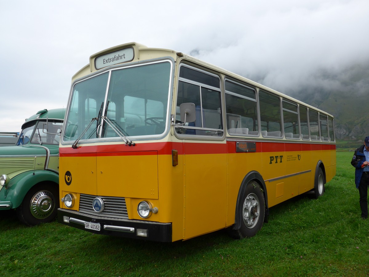 (154'959) - HPTrans, Thusis - GR 40'162 - Saurer/T�scher (ex Mauerhofer, Worb; ex Erni, Schupfart Nr. 3; ex P 24'636) am 13. September 2014 in Chur, Waffenplatz