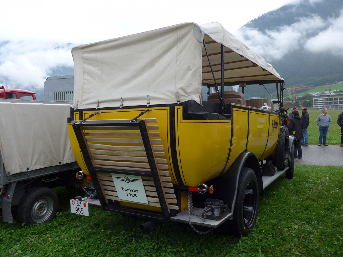 (154'976) - R�llin, Hirzel - SZ 955 - FBW/Seitz-Hess (ex RhV Altst�tten Nr. 31; ex P 2881/1529) am 13. September 2014 in Chur, Waffenplatz