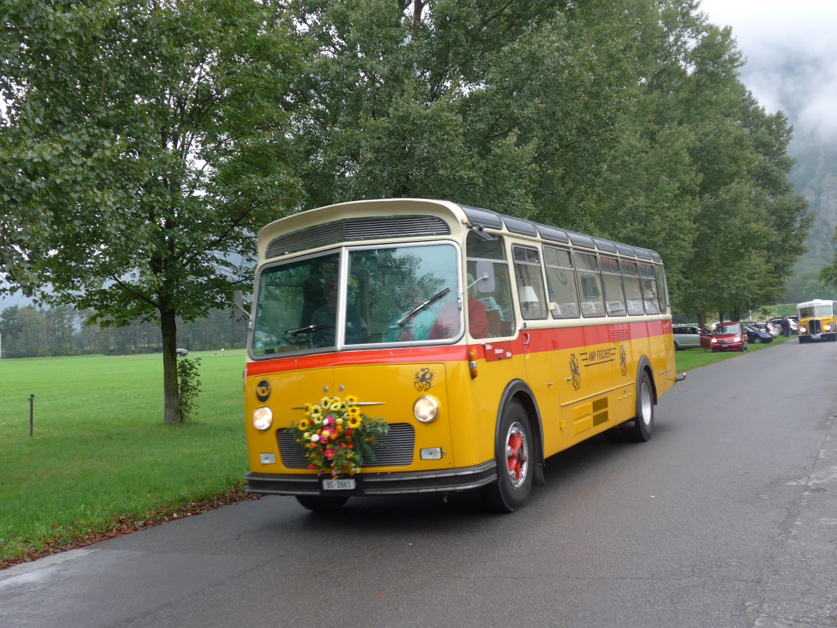(155'074) - Fischer, Basel - Nr. 21/BS 2661 - FBW/Gangloff (ex B�tra, Birr Nr. 21; ex P 24'160) am 13. September 2014 in Chur, Waffenplatz
