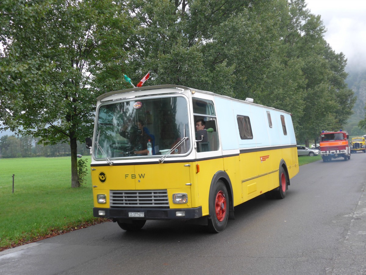 (155'085) - Wucher, Sch�nis - SG 377'677 - FBW/Hess (ex Sch�r, Ettenhausen; ex Fehlmann, Brittnau; ex Landolt, Langenthal; ex P 24'174) am 13. September 2014 in Chur, Waffenplatz