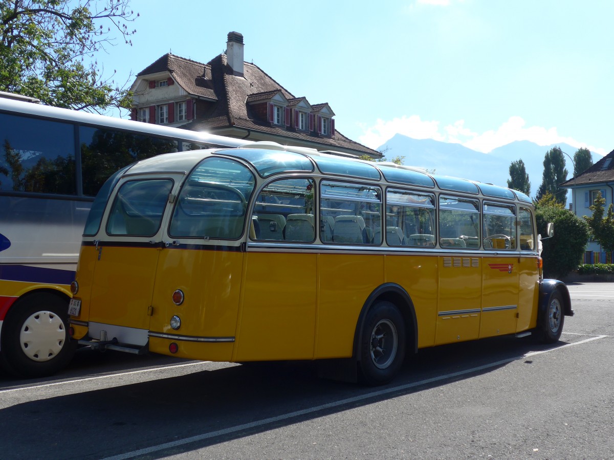 (155'247) - Tschannen, Zofingen - AG 6121 - Saurer/T�scher (ex Luk, Gr�sch) am 14. September 2014 in Thun, Seestrasse