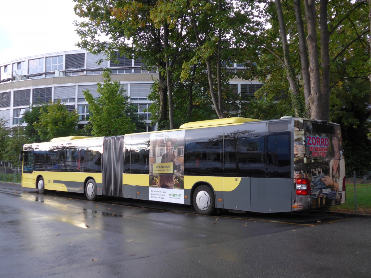 (155'332) - STI Thun - Nr. 145/BE 801'145 - MAN am 21. September 2014 bei der Schiffl�ndte Thun