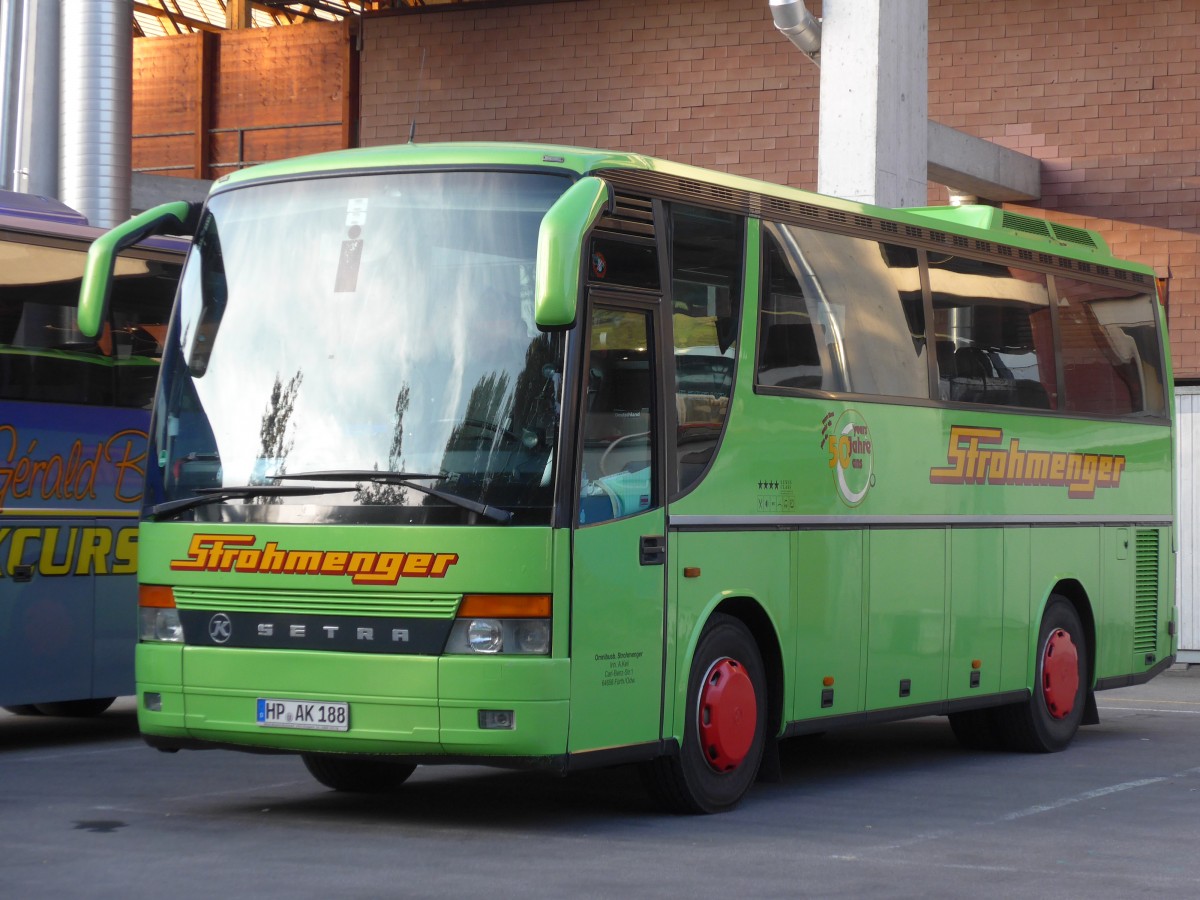 (155'412) - Aus Deutschland: Strohmenger, F�rth - HP-AK 188 - Setra am 28. September 2014 in Thun, Grabengut