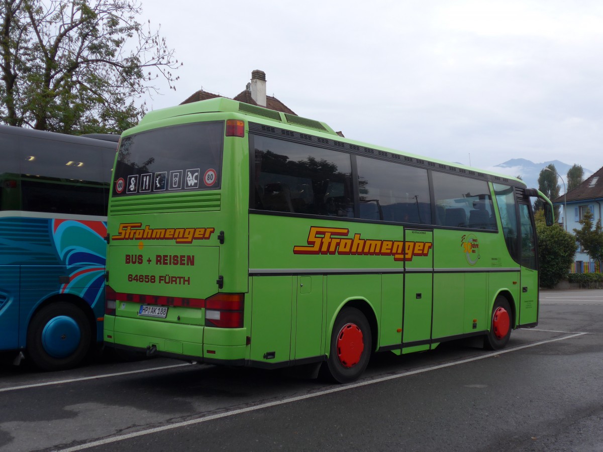 (155'422) - Aus Deutschland: Strohmenger, F�rth - HP-AK 188 - Setra am 30. September 2014 in Thun, Seestrasse