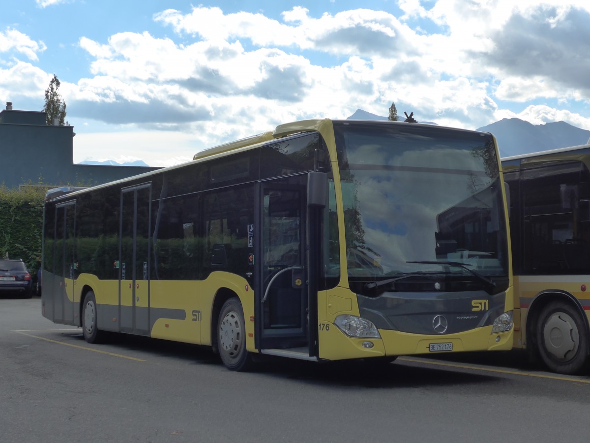 (155'904) - STI Thun - Nr. 176/BE 752'176 - Mercedes am 21. Oktober 2014 bei der Schiffl�ndte Thun
