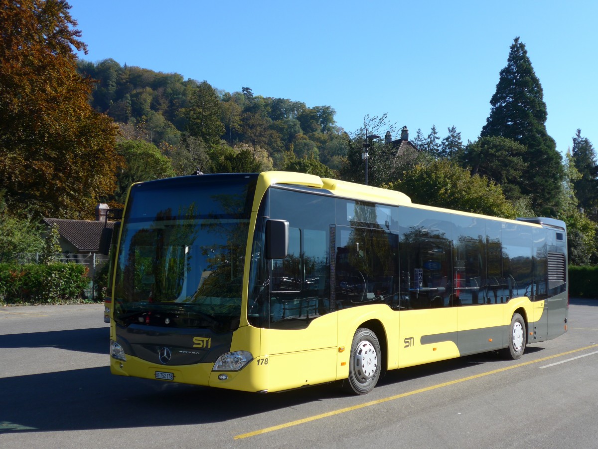 (155'951) - STI Thun - Nr. 178/BE 752'178 - Mercedes am 24. Oktober 2014 bei der Schiffl�ndte Thun