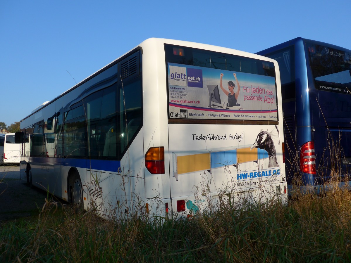 (156'307) - Welti-Furrer, Z�rich - Nr. 87 - Mercedes am 28. Oktober 2014 in Kloten, EvoBus
