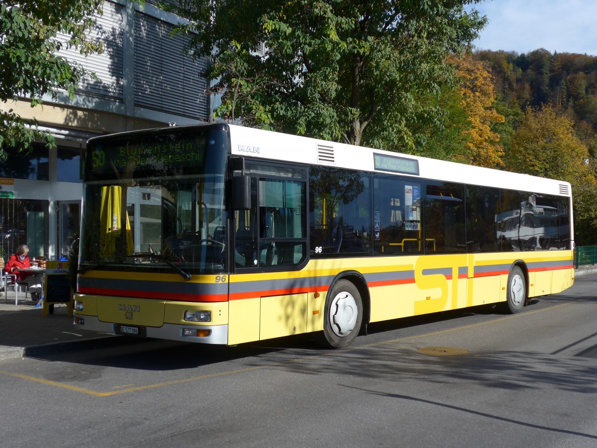 (156'410) - STI Thun - Nr. 96/BE 577'096 - MAN am 1. November 2014 bei der Schiffl�ndte Thun
