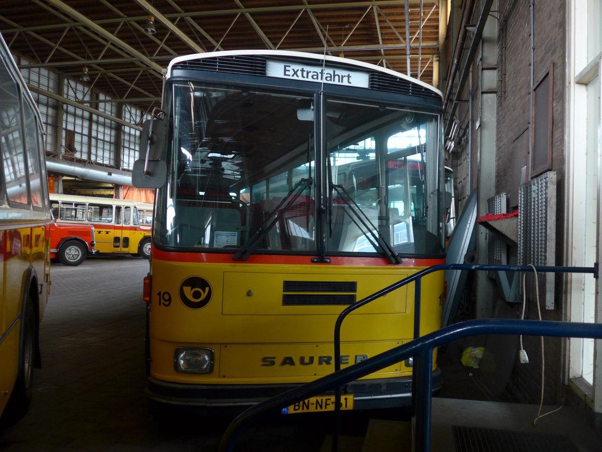(156'916) - FRAM Drachten - Nr. 19/BN-NF-61 - Saurer/T�scher (ex Karlen, Stalden Nr. 4; ex P 24'240) am 20. November 2014 in Drachten, Autobusmuseum