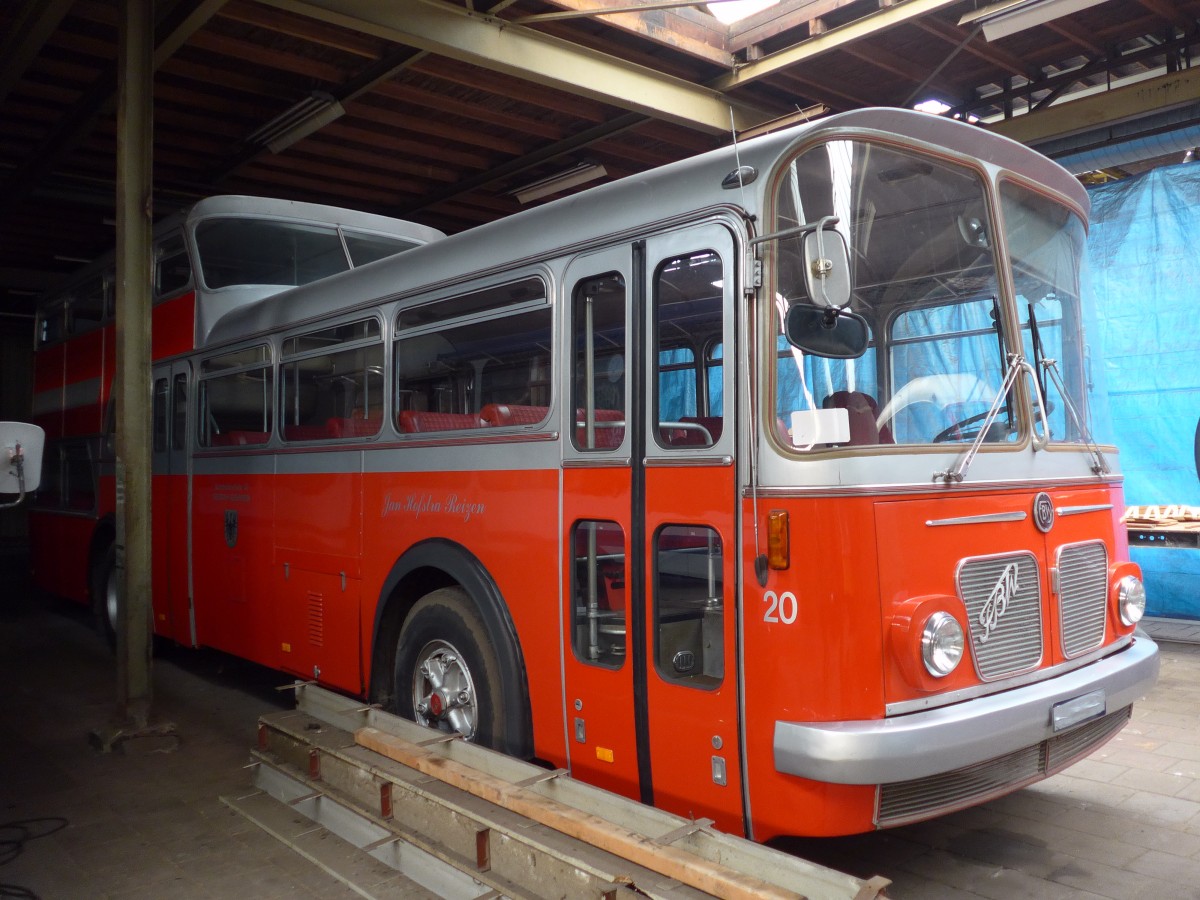 (156'960) - FRAM Drachten - Nr. 20 - FBW/Vetter-R&J Anderthalbdecker (ex Wespe, Altst�tten; ex AFA Adelboden Nr. 4) am 20. November 2014 in Drachten, Autobusmuseum