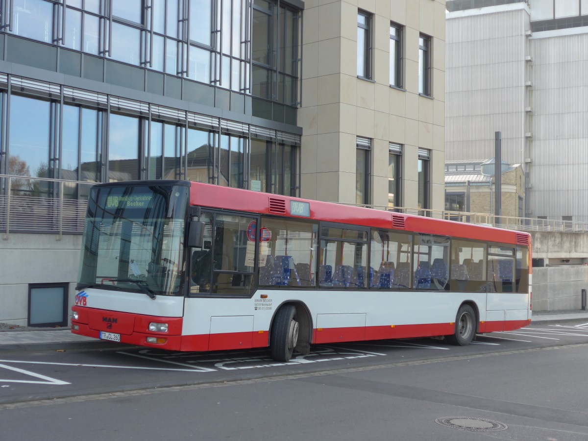 (157'340) - Becker, Mertesdorf - TR-CL 260 - MAN (ex BVR D�sseldorf Nr. 9013) am 22. November in Bitburg