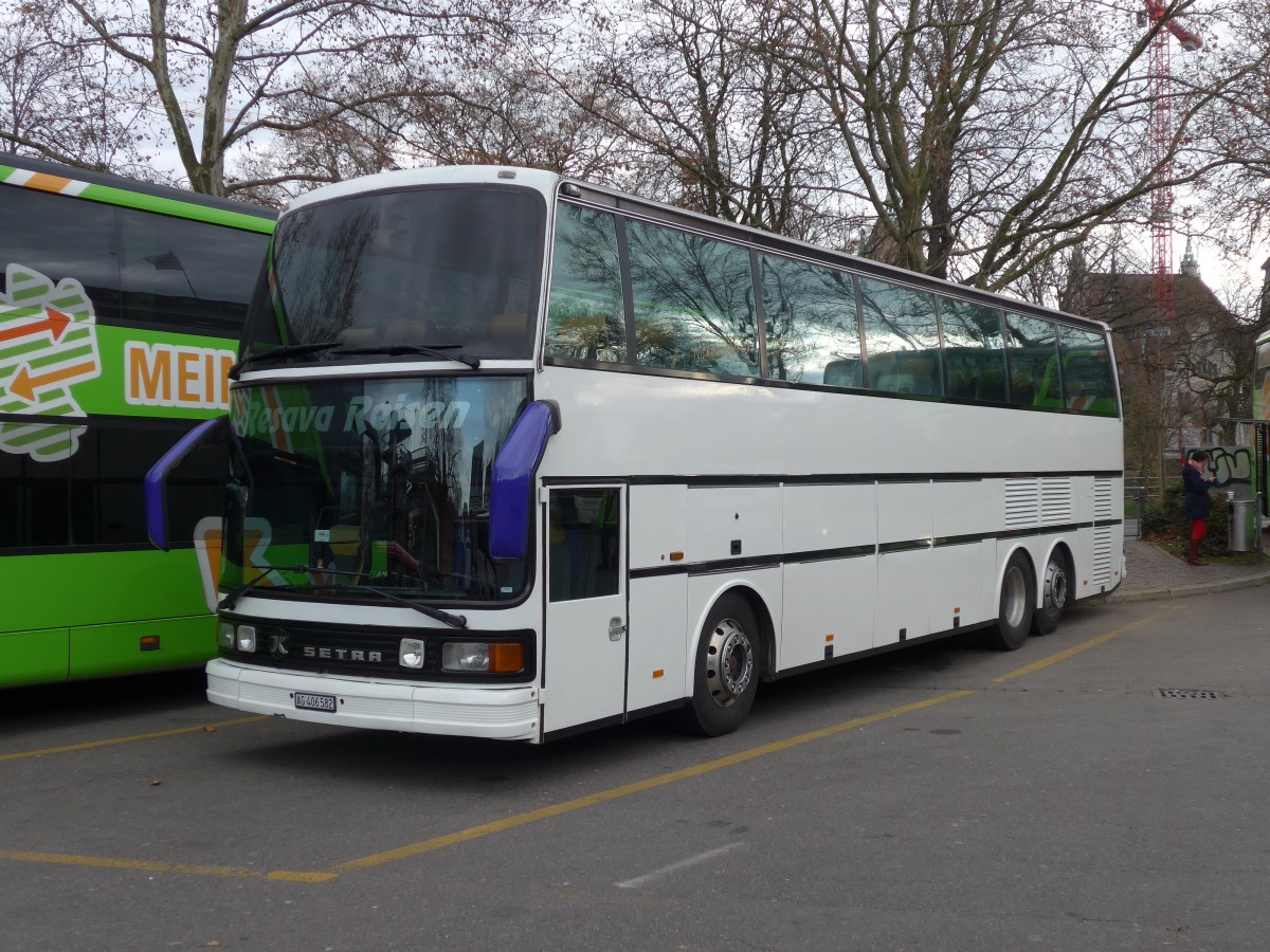 (157'747) - Resava, Neuenhof - AG 406'582 - Setra am 14. Dezember 2014 in Z�rich, Sihlquai
