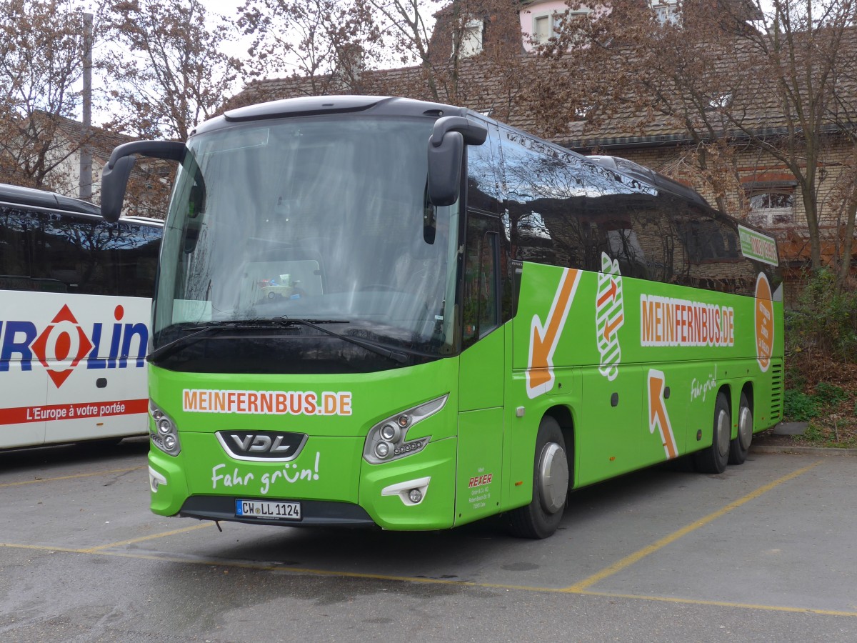 (157'755) - Aus Deutschland: Rexer, Calw - CW-LL 1124 - VDL am 14. Dezember 2014 in Z�rich, Sihlquai