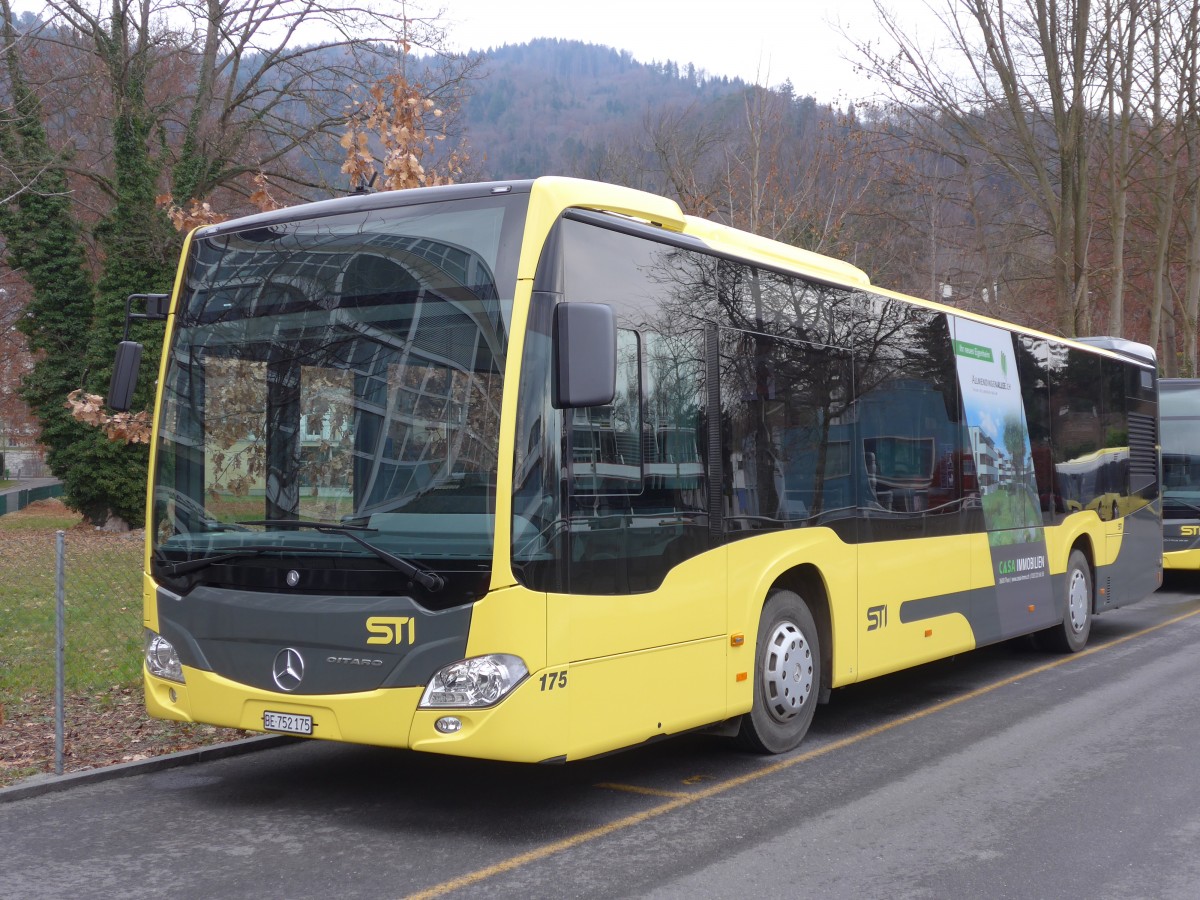 (157'826) - STI Thun - Nr. 175/BE 752'175 - Mercedes am 16. Dezember 2014 bei der Schiffl�ndte Thun