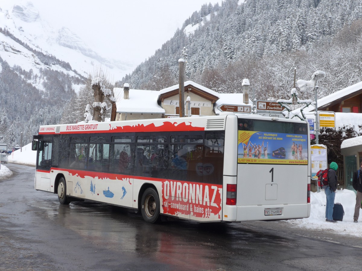 (157'997) - Buchard, Leytron - Nr. 99/VS 214'690 - MAN am 28. Dezember 2014 in Ovronnaz, La Crois�e