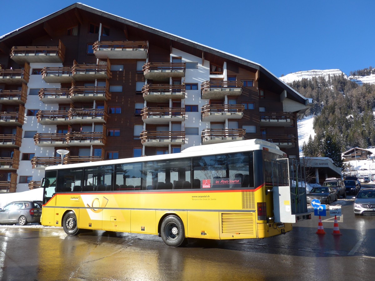 (158'071) - TRD, Savi�se - VS 3682 - Setra (ex Dubuis, Savi�se) am 1. Januar 2015 in Anz�re, T�l�cabine