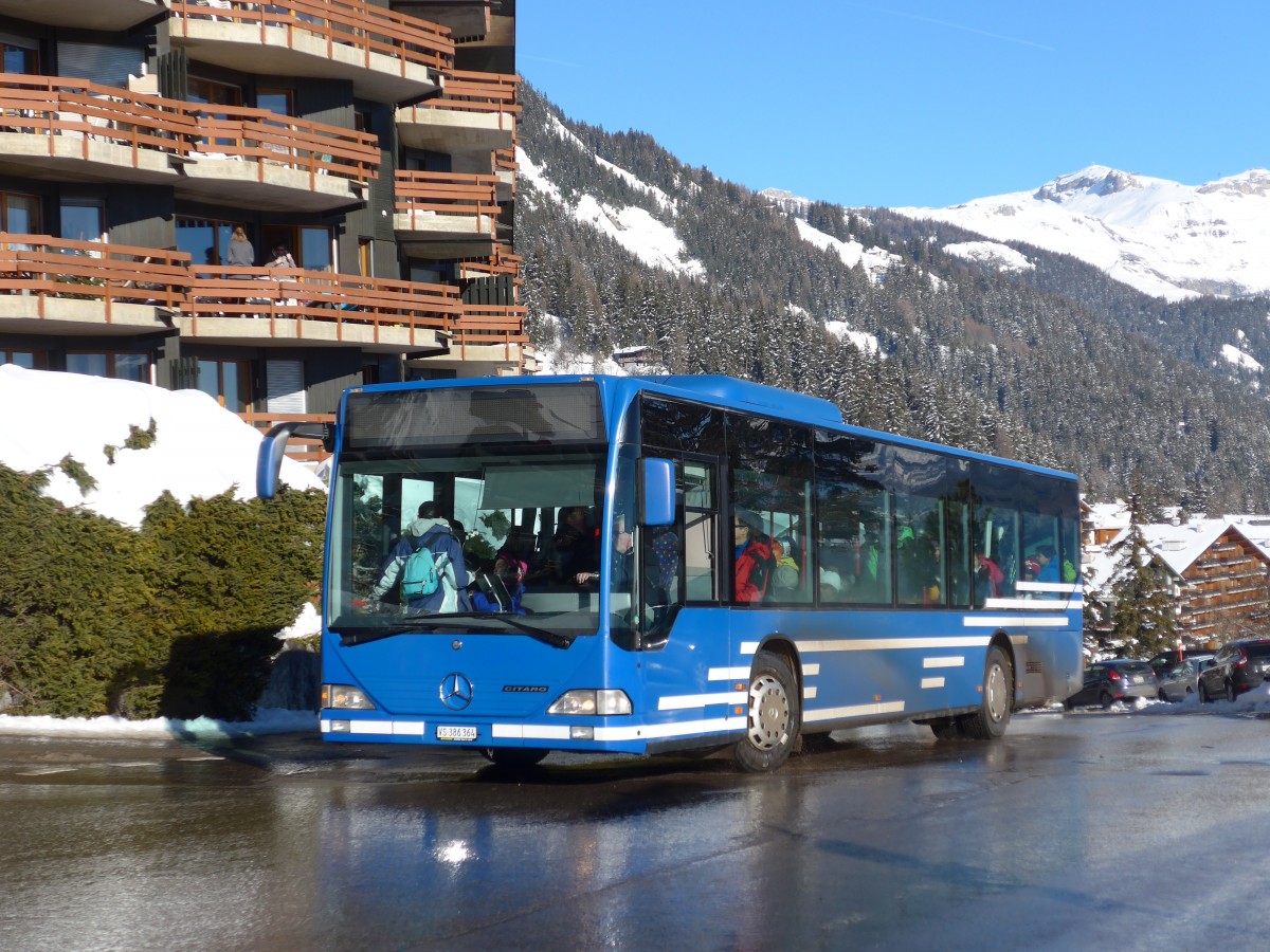 (158'072) - Buchard, Leytron - VS 386'364 - Mercedes (ex AFA Adelboden Nr. 91; ex AFA Adelboden Nr. 2) am 1. Januar 2015 in Anz�re, T�l�cabine