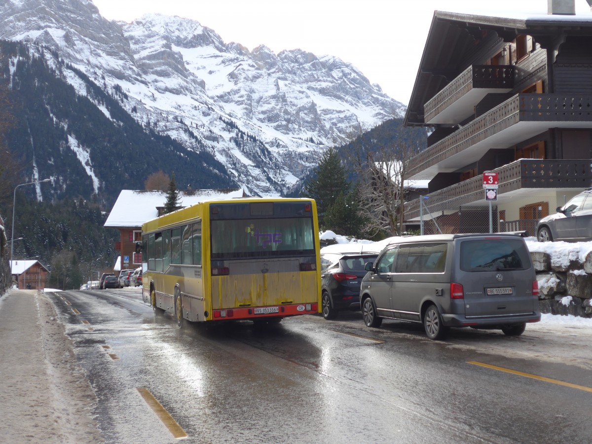 (158'130) - TPC Aigle - Nr. 52/VS 353'316 - Mercedes (ex AAGL Liestal Nr. 52) am 2. Januar 2015 beim Bahnhof Champ�ry