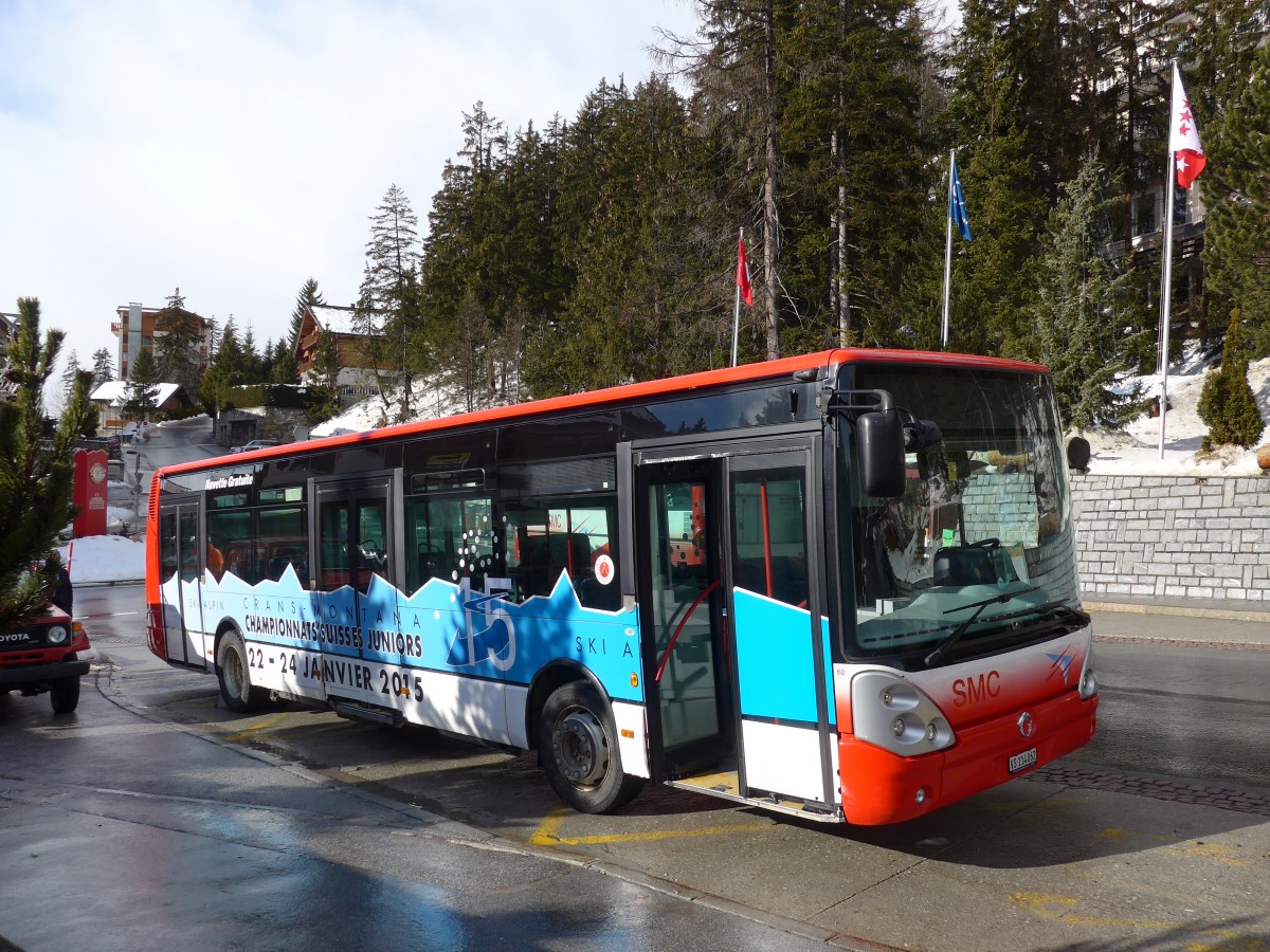 (158'189) - SMC Montana - Nr. 62/VS 114'062 - Irisbus am 4. Januar 2015 in Crans-Montana, T�l� Crans