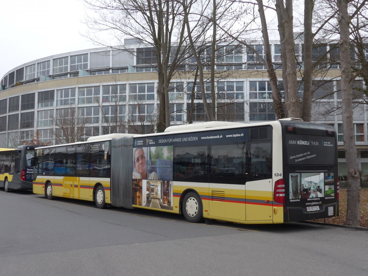 (158'466) - STI Thun - Nr. 134/BE 801'134 - Mercedes am 23. Januar 2015 bei der Schiffl�ndte Thun