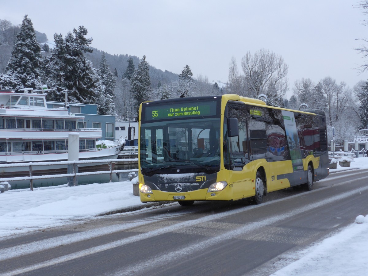 (158'517) - STI Thun - Nr. 175/BE 752'175 - Mercedes am 1. Februar 2015 bei der Schiffl�ndte Thun