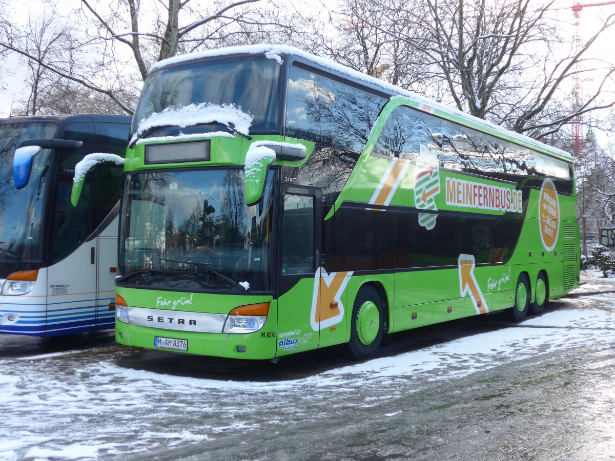 (158'520) - Aus Deutschland: Albus, M�nchen - Nr. M8376/M-AM 8376 - Setra am 1. Februar 2015 in Z�rich, Sihlquai
