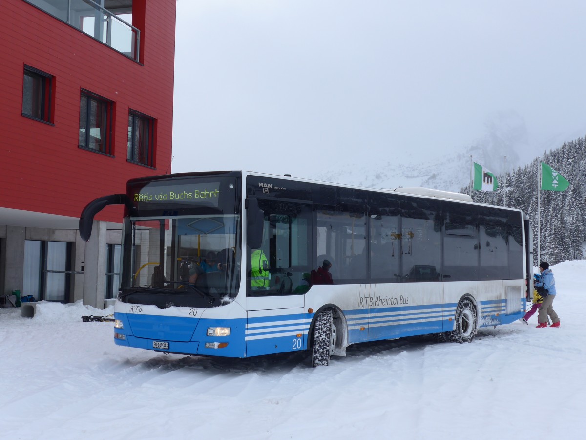 (158'548) - RTB Altst�tten - Nr. 20/SG 169'343 - MAN/G�ppel am 1. Februar 2015 in Buchserberg, Berghaus