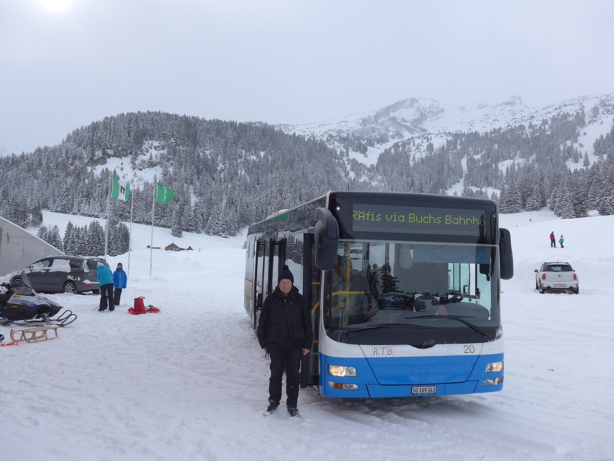 (158'551) - RTB Altst�tten - Nr. 20/SG 169'343 - MAN/G�ppel am 1. Februar 2015 in Buchserberg, Berghaus