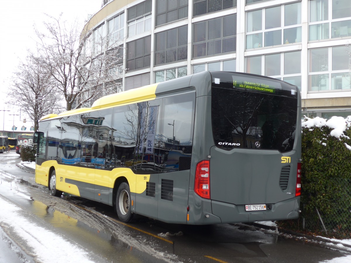 (158'574) - STI Thun - Nr. 156/BE 752'156 - Mercedes am 2. Februar 2015 bei der Schiffl�ndte Thun