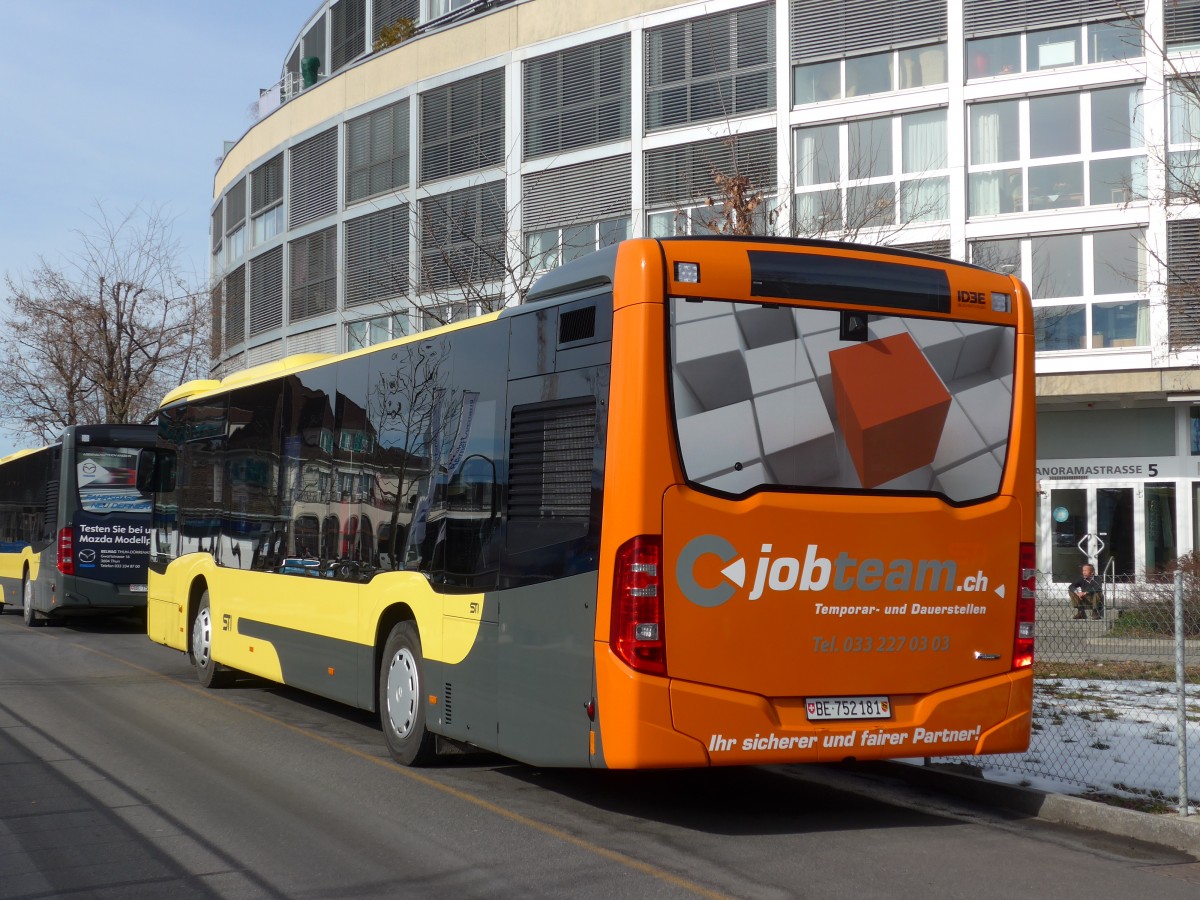 (158'691) - STI Thun - Nr. 181/BE 752'181 - Mercedes am 13. Februar 2015 bei der Schiffl�ndte Thun