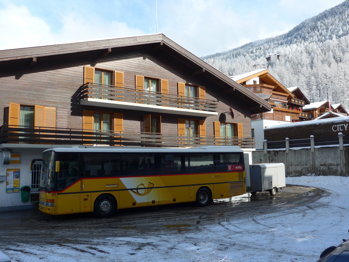 (158'781) - Zerzuben, Visp-Eyholz - Nr. 60/VS 18'725 - Setra am 15. Februar 2015 in Gr�chen, Post