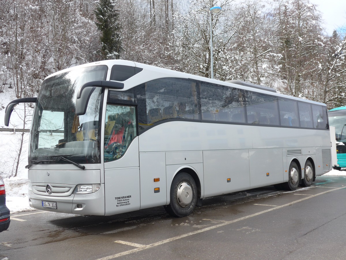 (158'838) - Aus Deutschland: Kraner, Achern - OG-TK 303 - Mercedes am 22. Februar 2015 beim Bahnhof Le Ch�ble