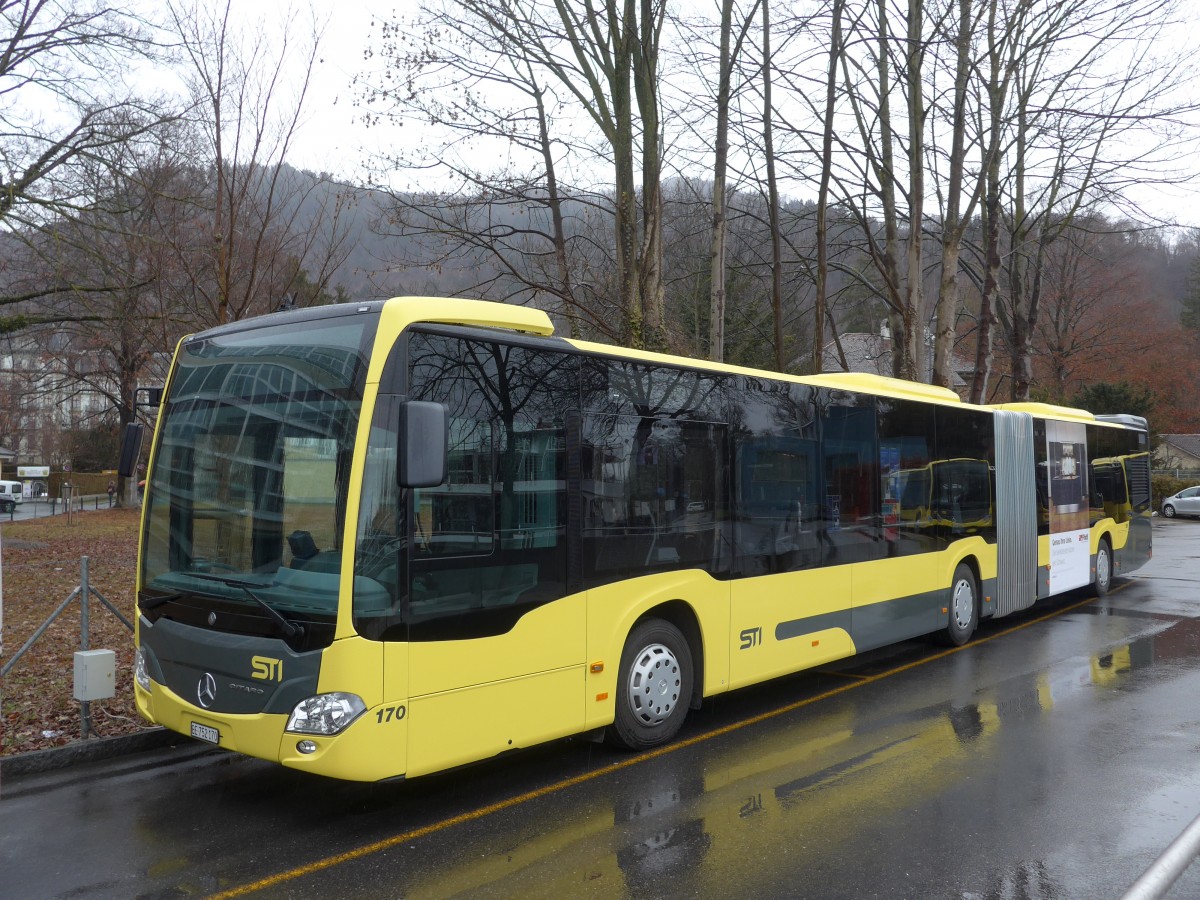 (158'886) - STI Thun - Nr. 170/BE 752'170 - Mercedes am 27. Februar 2015 bei der Schiffl�ndte Thun