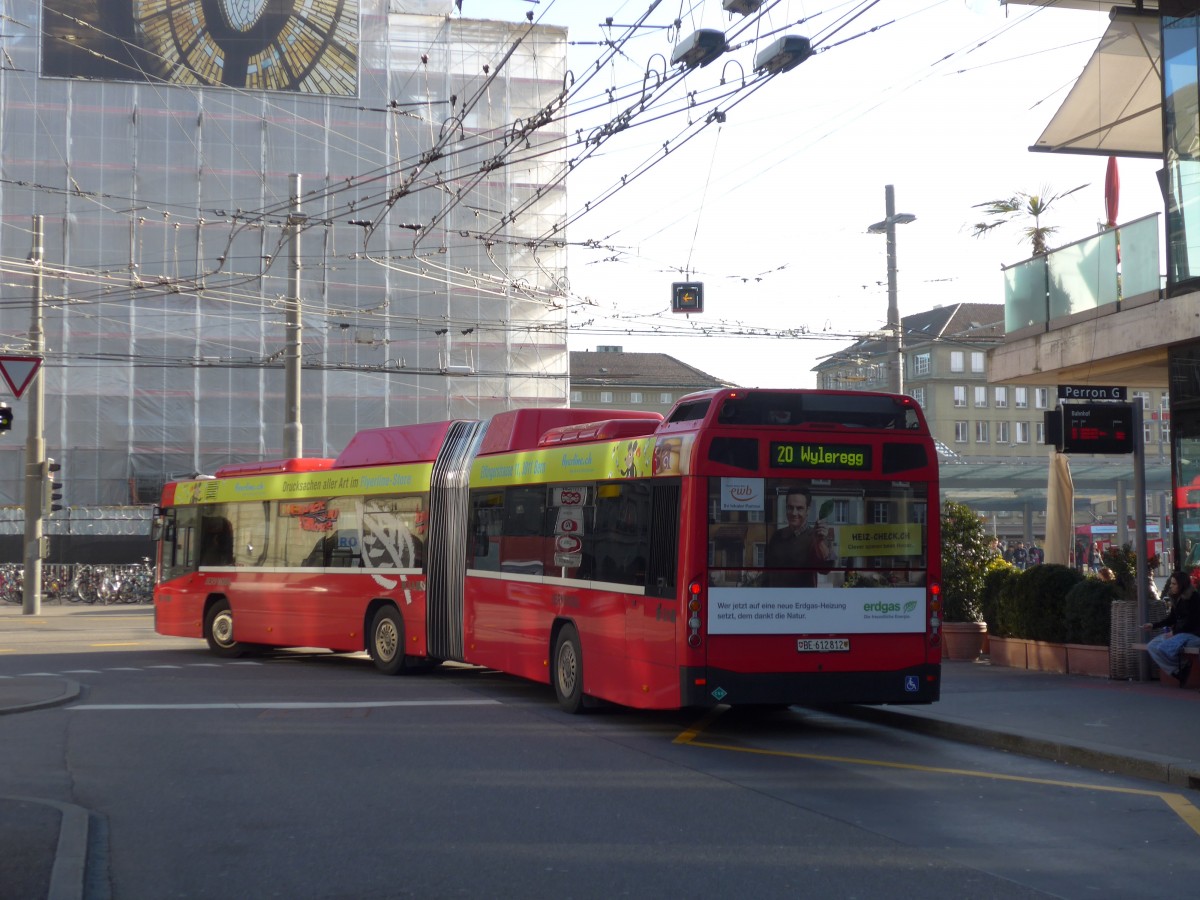 (159'052) - Bernmobil, Bern - Nr. 812/BE 612'812 - Volvo am 9. M�rz 2015 beim Bahnhof Bern