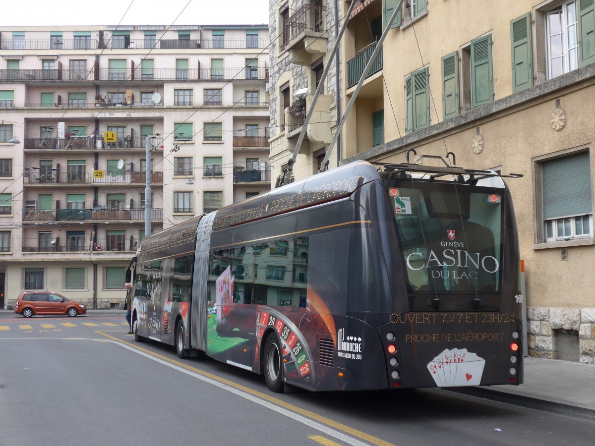 (159'116) - TPG Gen�ve - Nr. 1609 - Van Hool Gelenktrolleybus am 14. M�rz 2015 in Gen�ve, Jonction