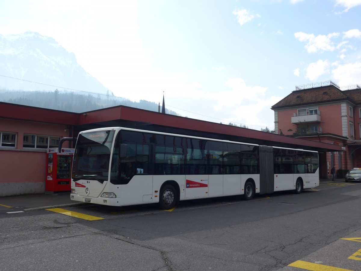 (159'212) - AAGS Schwyz - Nr. 84/SZ 118'684 - Mercedes (ex VR La Chaux-de-Fonds Nr. 228) am 17. M�rz 2015 beim Bahnhof Brunnen