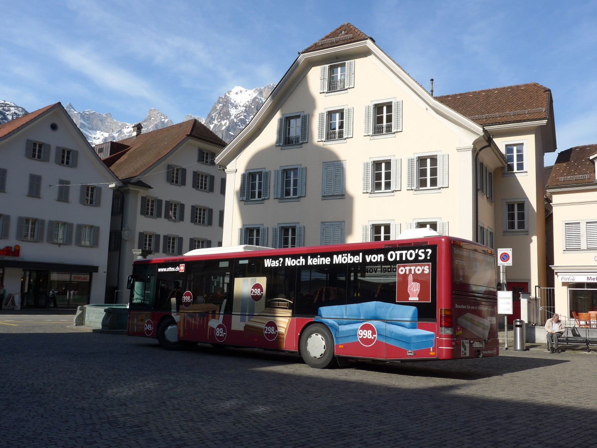 (159'279) - AAGU Altdorf - Nr. 54/UR 9298 - Setra (ex Vorf�hrfahrzeug EvoBus) am 18. M�rz 2015 in Altdorf, Telldenkmal