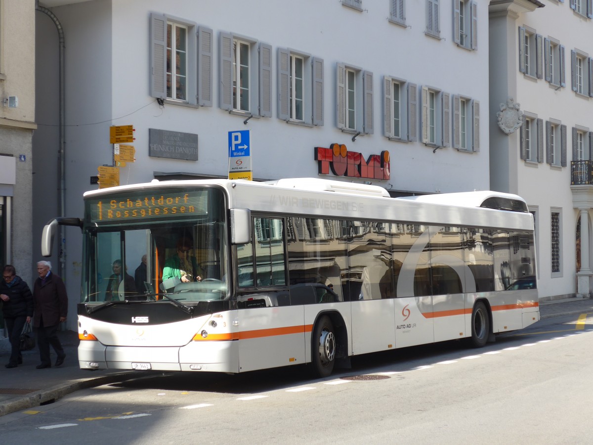 (159'281) - AAGU Altdorf - Nr. 3/UR 9443 - Hess am 18. M�rz 2015 in Altdorf, Telldenkmal
