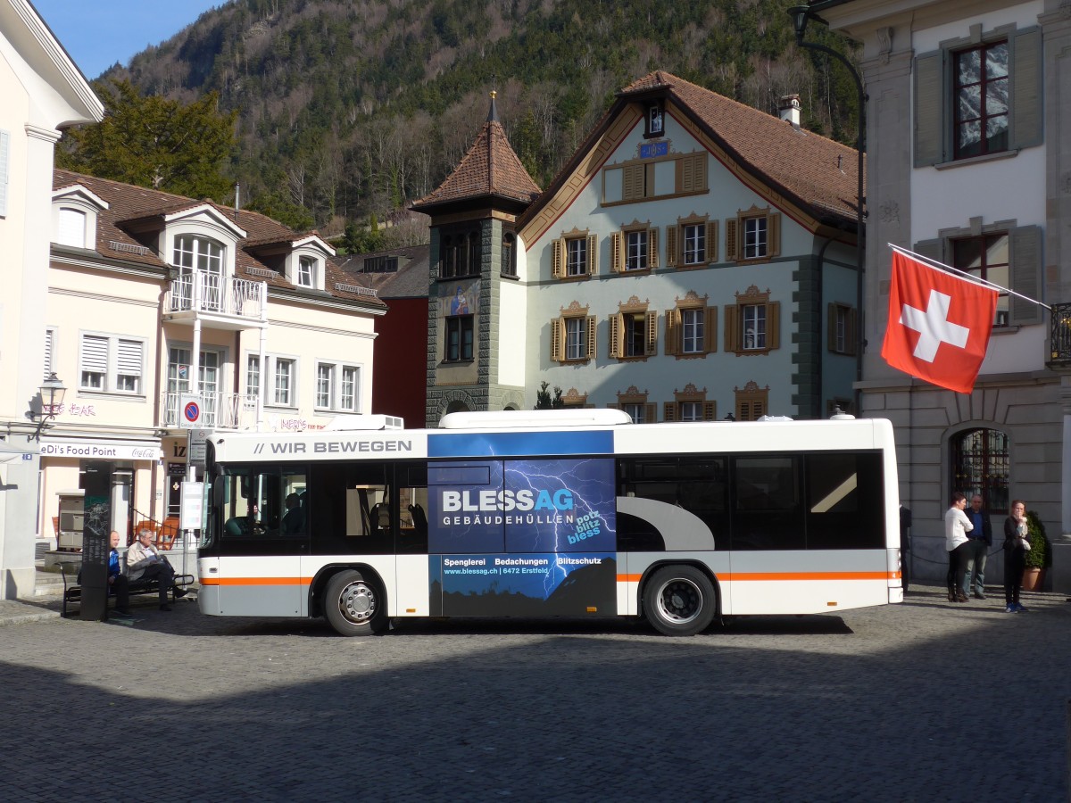 (159'287) - AAGU Altdorf - Nr. 4/UR 9234 - Scania/Hess am 18. M�rz 2015 in Altdorf, Telldenkmal