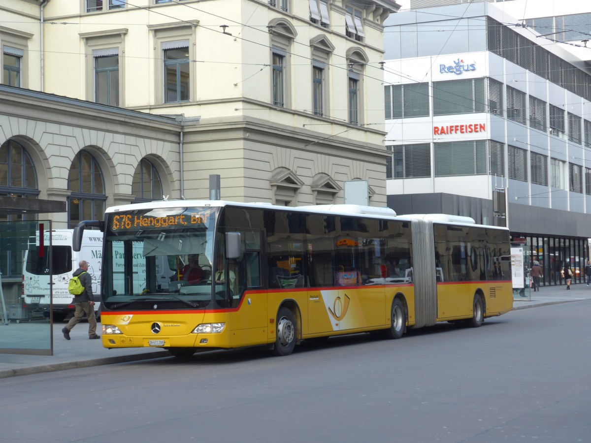(159'460) - Moser, Flaach - Nr. 278/ZH 611'288 - Mercedes am 27. M�rz 2015 beim Hauptbahnhof Winterthur