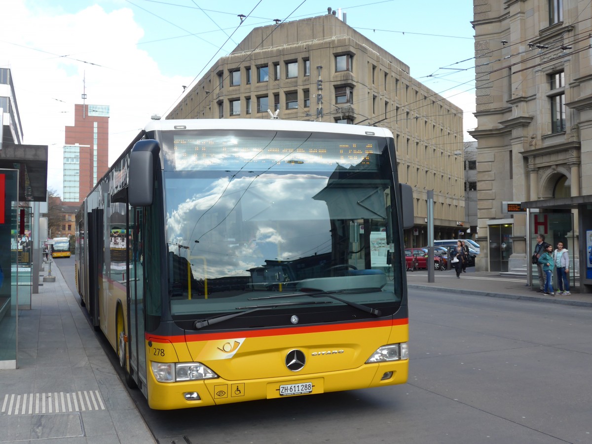 (159'463) - Moser, Flaach - Nr. 278/ZH 611'288 - Mercedes am 27. M�rz 2015 beim Hauptbahnhof Winterthur