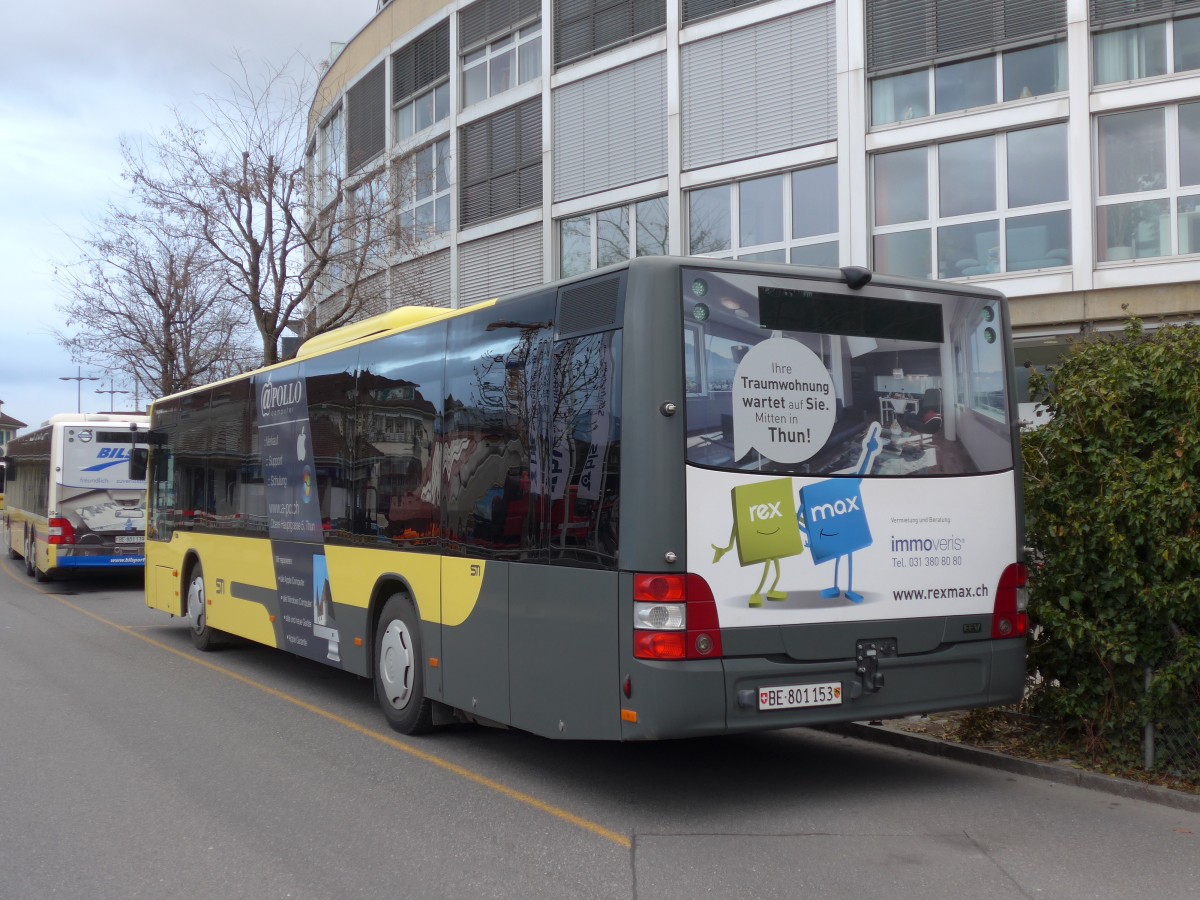 (159'544) - STI Thun - Nr. 153/BE 801'153 - MAN am 2. April 2015 bei der Schiffl�ndte Thun