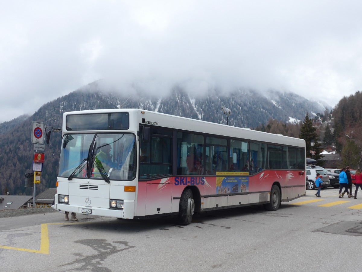 (159'629) - Buchard, Leytron - Nr. 97/VS 84'250 - Mercedes (ex BGU Grenchen Nr. 5) am 5. April 2015 in La Tzoumaz, T�l�cabine